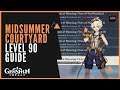 Genshin Impact - Midsummer Courtyard [Level 90 Guide]【F2P With No 5 Star Heroes】【Amber Carry】