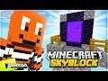 BUILDING A NETHER Portal In The Sky! (Minecraft Skyblock #4)