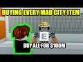 BUYING EVERY MAD CITY ITEM in UNDER 15 MINUTES Roblox
