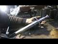 Forging a feather Damascus dagger set, part 5, making the scabbards.