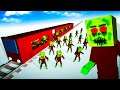 INSANE ZOMBIE TRAIN Survival Mission in Paint The Town Red!