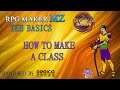 RPG Maker MZ The Basics Custom Class Tutorial