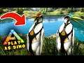 VIDA DE PINGUIM - ENCONTRAMOS UM LAGO GIGANTE!!! ARK: Survival Evolved 03