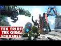 ARK GENESIS! TEK TAMING AND EGGS! How To Get TEK Trike Babies And Spawn Tek Gigas!