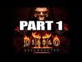 Diablo 2 Resurrected, Playthrough 1 ( sorceress, hardcore ) Part 1