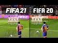FIFA 21 vs FIFA 20 GAMEPLAY COMPARISON!