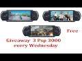 Giveaway 3 Psp 3000 every Wednesday | psp 3000 giveaway | holesaleshop