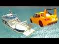 High Speed Jumps! Throwing Cars Against Boats #1! BeamNG drive Compilation! Beam NG Crashes! Mods!