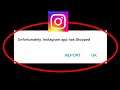 How To Fix Unfortunately Instagram App Has Stopped Error Solved in Android & Ios Phone
