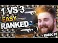 RANK #1 NRG ROGUE - The SPITFIRE is getting a nerf & THIS gun will replace it! - 1vs3 Easy Ranked