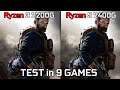 Ryzen 3 2200G vs Ryzen 5 2400G Test in 9 Games