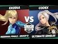 SWT NA West Group B - CodeX (Robin) Vs. Exodia (ZSS) Smash Ultimate Tournament