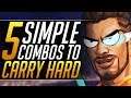 5 SIMPLE Ability Combos that CARRY GAMES - Pro Tips to RANK UP FAST - Overwatch Pro Duo Guide