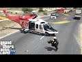 GTA 5 Fire AirOps AW139 Helicopter Medevacs Sheriff That Police Car Got Rear Ended On A Traffic Stop
