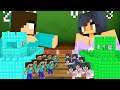 Monster School : HEROBRINE GIRL VS APHMAU TINY APOCALYPSE CHALLENGE - Minecraft Animation
