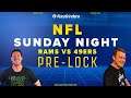 RAMS VS 49ERS | SUNDAY NIGHT SHOWDOWN NFL WEEK 6 DFS PICKS - ROTOGRINDERS