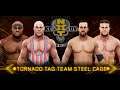 WWE 2K19 WWE Universal 70 tour Tag Team Steel Cage Angle & Lashley vs. Cole & Ziggler