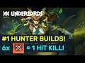 #1 HUNTER BUILDS! 6 Hunter = 1 Shot 1 Kill Builds! | Dota Underlords