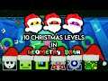 10 CHRISTMAS LEVELS IN GEOMETRY DASH