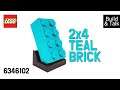 [조립&수다] 6346102 2X4 틸 브릭(VIP Buildable 2X4 Teal Brick) - 레고매니아_LEGO Mania(Build & Talk)