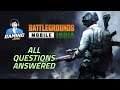 Battlegrounds Mobile India BGMI Live Testing | All Questions Answered