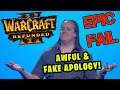Blizzards AWFUL & FAKE Apology for Warcraft 3: Reforged!