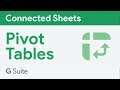 Creating pivot tables