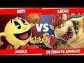 Glitch 8 SSBU - Ben (Pac-Man) Vs. Leon (Bowser) Smash Ultimate Tournament Pools