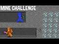 LAVA DUDE vs WATER DUDE in MINE CHALLENGE in Minecraft !