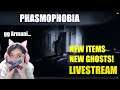 Phasmophobia - New Items, New Mechanics and New Ghost Livestream Audrey and gang