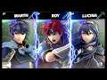 Super Smash Bros Ultimate Amiibo Fights – Request #16306 Marth vs Roy vs Lucina
