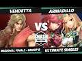 SWT NA East Group B - Vendetta (Ken) Vs. Armadillo (Pyra Mythra) Smash Ultimate Tournament