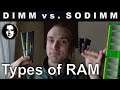What is the difference between a DIMM and SODIMM (DRAM)