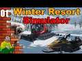 Winter Resort Simulator - Working In A Winter Wonderland - First Look, Gameplay and Commentary