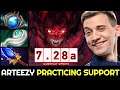 ARTEEZY Changes role? Hard practicing Support 7.28 Dota 2