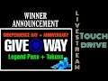 Asphalt 9 | Giveaway Winner Announcement | Touch Drive Multiplayer LiveStream