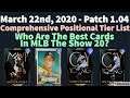 COMPREHENSIVE POSITIONAL TIER LIST - Patch 1.04 (March 22nd, 2020) [MLB The Show 20]