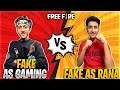 Fake A_s Gaming VS Fake A_s RANA 1 Vs 1😡Challenge - Garena Free Fire