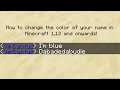 How to change the color of your name in Minecraft (UPDATED 1.17)