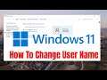 How To Change User Name In Windows 11 -  Quick and Easy Tutorial