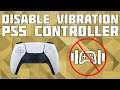 How to Disable Vibration on a PlayStation 5 Controller!