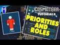 How To Setup Priorities And Roles, Assigning Your Crew Jobs - Cosmoteer Tutorial