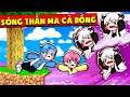 HUY NOOB BỊ SÓNG THẦN MA CÀ RỒNG CUỐN TRÔI SINH TỐ TRONG MINECRAFT* HUY VÀ SINH TỐ XÂY NHÀ AN TOÀN🧛🌊