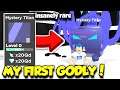 I FINALLY HATCHED MY FIRST GODLY IN TAPPING LEGENDS UPDATE AND IT'S INSANE!! (Roblox)