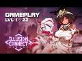 Illusion Connect - lvl 1~22 Gameplay - Android on PC - Mobile - F2P - KR