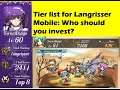 Langrisser Mobile PVP Tier list for Global server: Why should you build those Characters?