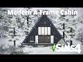 Modern A-Frame Cabin | No CC | Sims 4 Speed Build | The Sims 4