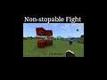 Non-stopable Fight in Minecraft | Minecraft on PS4 #minecraft #shorts