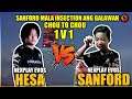 SANFORD VS HESA | 1V1 CHOU TO CHOU "SANFORD MALA INSECTION ANG GALAWAN"
