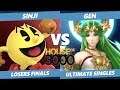 Smash Ultimate Tournament - Sinji (Pac-Man) Vs. Gen (Palutena) SSBU Xeno 169 Losers Finals